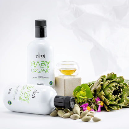 Olizzi Baby Organik Natürel Sızma Alaca Hasat Soğuk Sıkım Bebekler İçin Zeytinyağı 250 ML