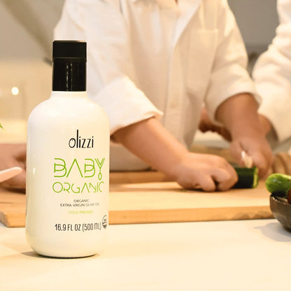 Olizzi Baby Organik Natürel Sızma Alaca Hasat Soğuk Sıkım Bebekler İçin Zeytinyağı 250 ML