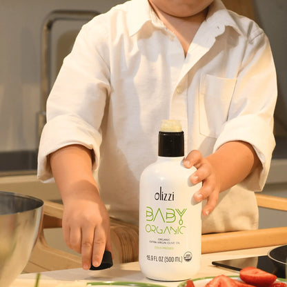 Olizzi Baby Organik Natürel Sızma Alaca Hasat Soğuk Sıkım Bebekler İçin Zeytinyağı 250 ML